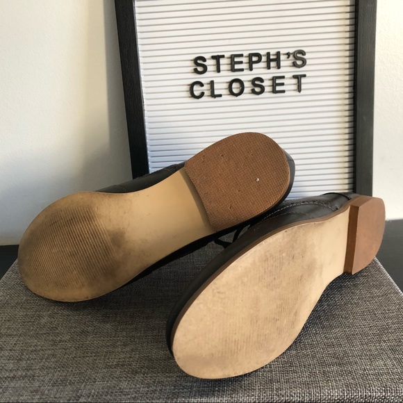 Oxford Leather Grey Flat Shoe Expressions The Bay - Picture 4 of 7